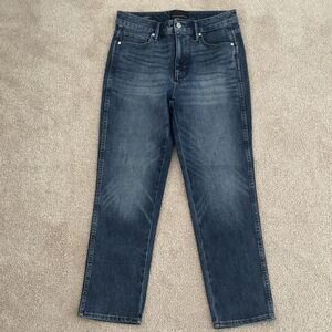 WHBM High Rise Straight Sculpt Jeans Sz 4S Blue